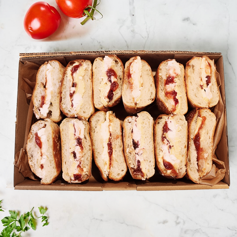 Brie and Cranberry Sandwich Platter