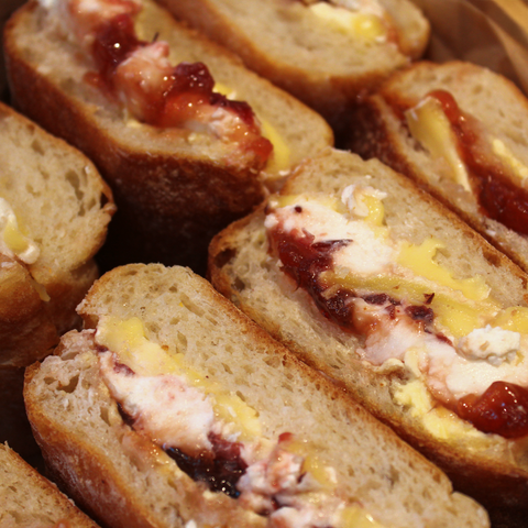 Brie and Cranberry Sandwich Platter