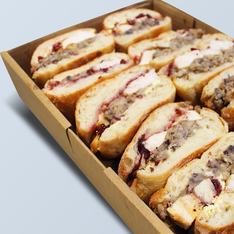 Turkey, Stuffing and Cranberry Sandwich Platter