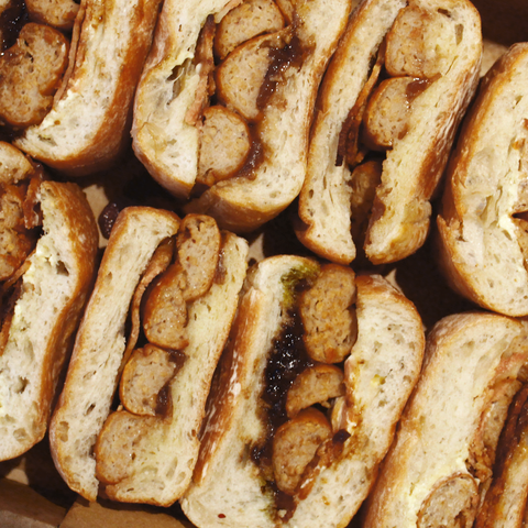 Vegan Pigs in Blankets Sandwich Platter