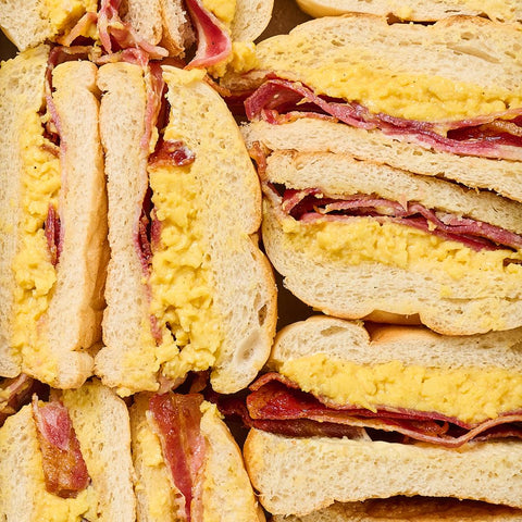 Bacon and Egg Sandwich Platter