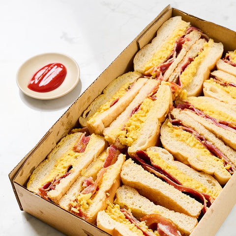 Bacon and Egg Sandwich Platter
