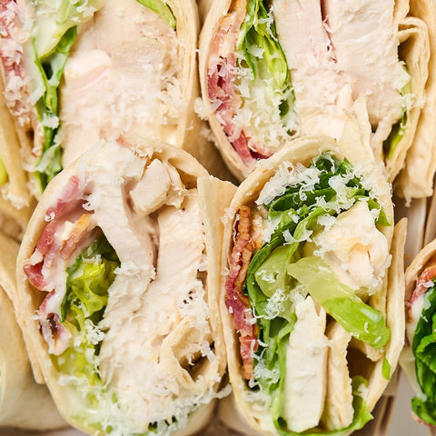 Chicken and Bacon Caesar Wrap Platter