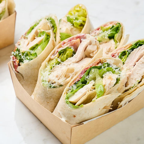 Chicken and Bacon Caesar Wrap Platter