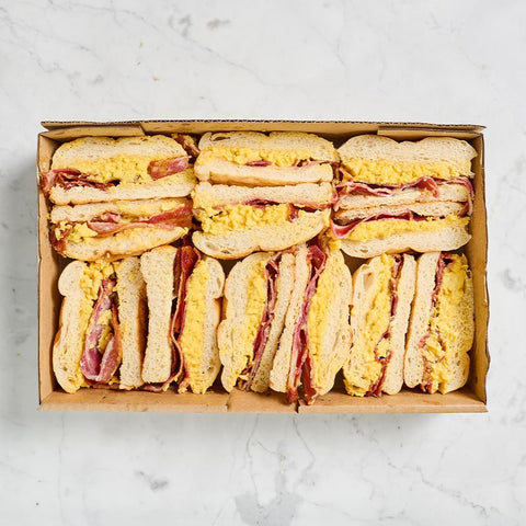 Bacon and Egg Sandwich Platter