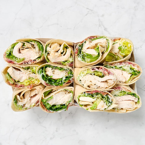 Chicken and Bacon Caesar Wrap Platter