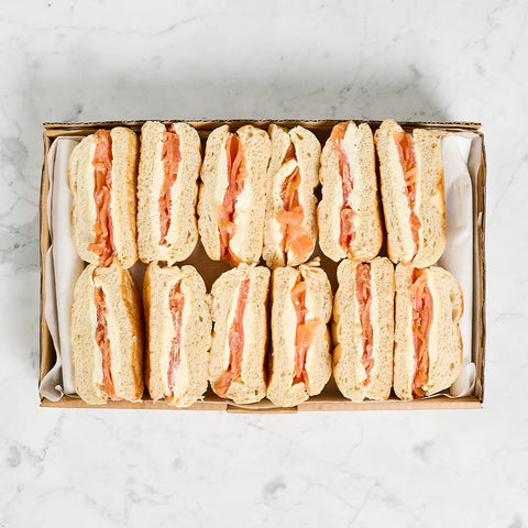 Smoked Salmon and Cream Cheese Sandwich Platter