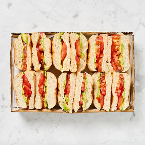 Tomato and Avocado Sandwich Platter