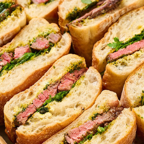 Steak and Chimichurri Sandwich Platter
