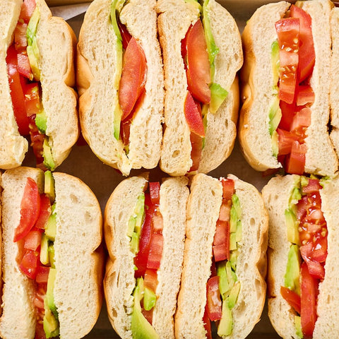 Tomato and Avocado Sandwich Platter